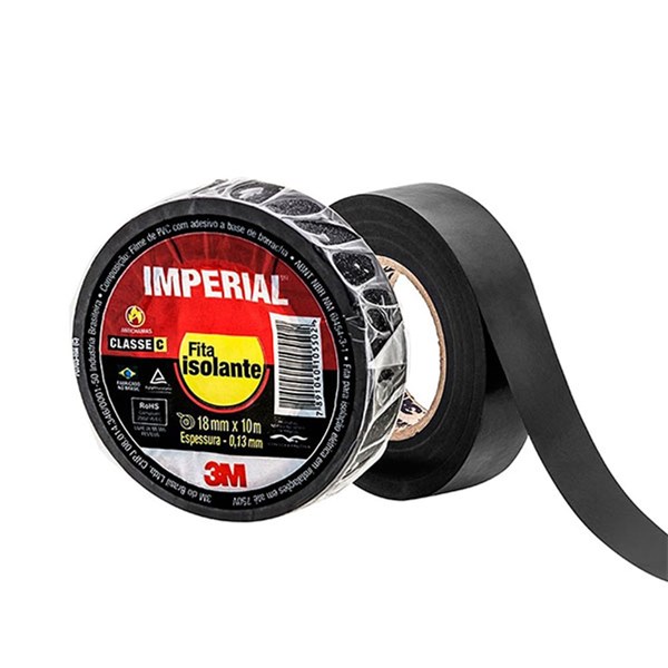 Fita Isolante 10Mt 18Mm Imperial 3M