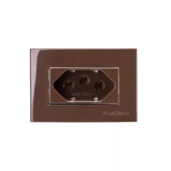 Conj Placa com Suporte MOVEIS MARROM SLEEK