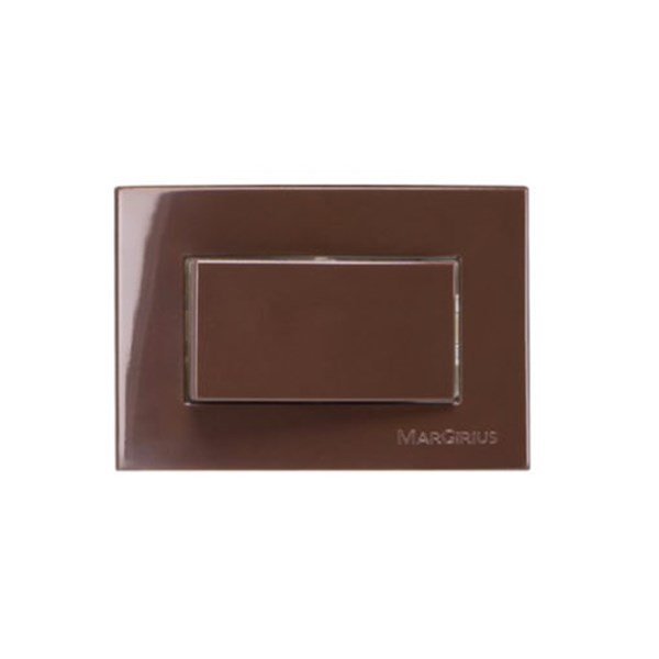 Conjunto Placa com Suporte P/ MOVEL 80X80 MARROM SLEEK