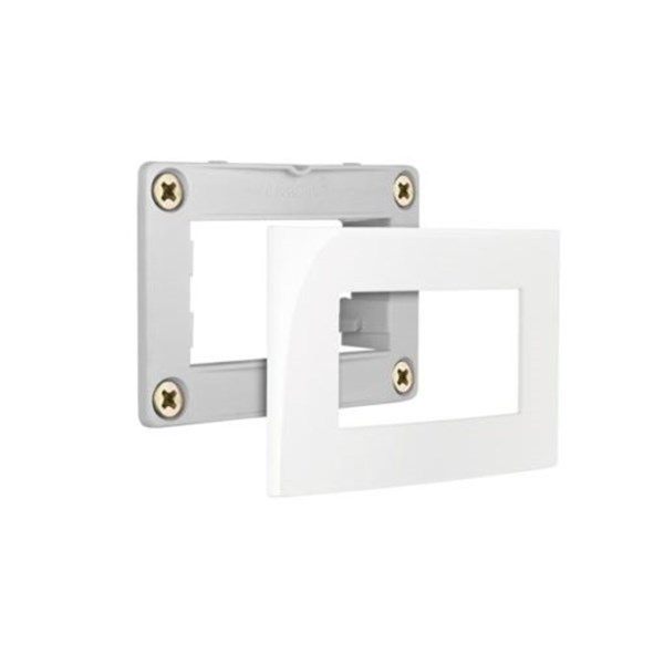 Conjunto Placa com Suporte P/ MOVEL 80X80 MARROM SLEEK