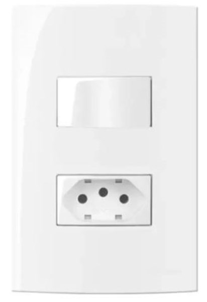 Conjunto 4×2” Interruptor + Tomada 10A MARGIRIUS SLEEK