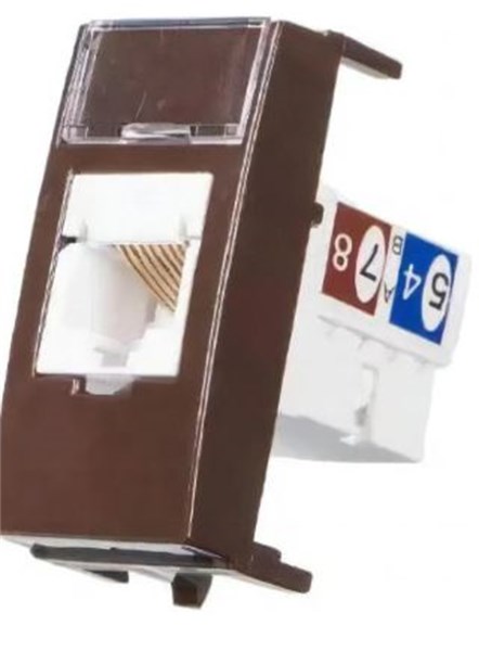 Modulo Informatica RJ45 CAT5E Marrom SLEEK