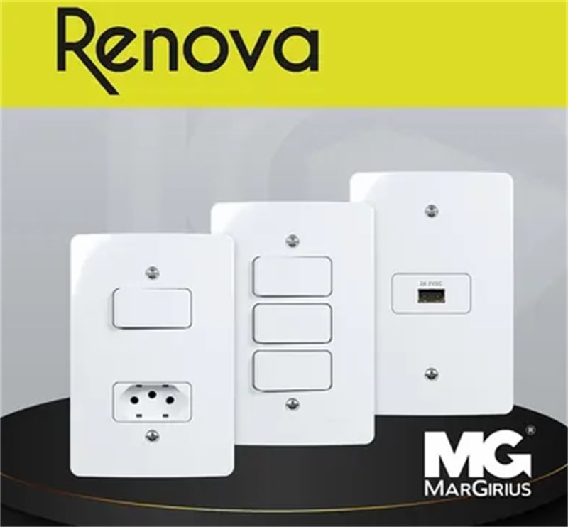 Placa 4X2 1 POSTO MARGIRIUS RENOVA