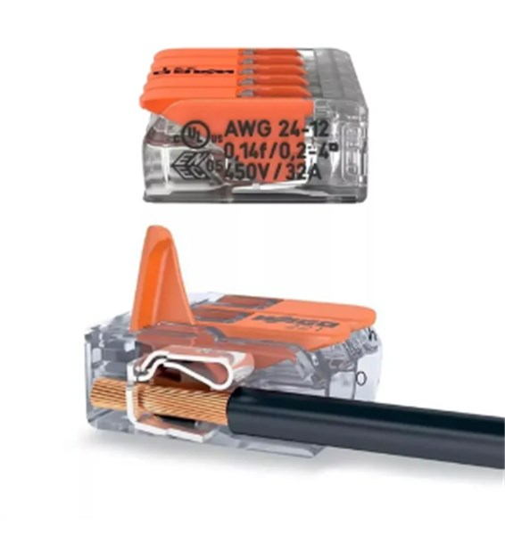 Conector Wago 5 Polos 221-415 4mm Unidade