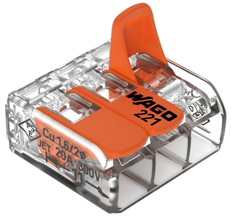 Conector Wago 3 Polos 221-413 4mm Unidade