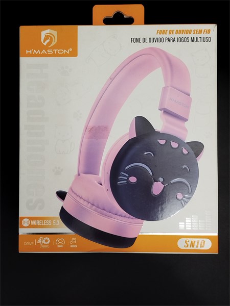 HEADPHONE SEM FIO H MASTON INFANTIL SN10 VERMELHO