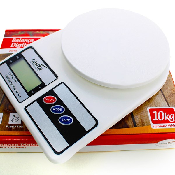 Balança Digital De Cozinha De Precisão 10kg Nutrição - E Dieta