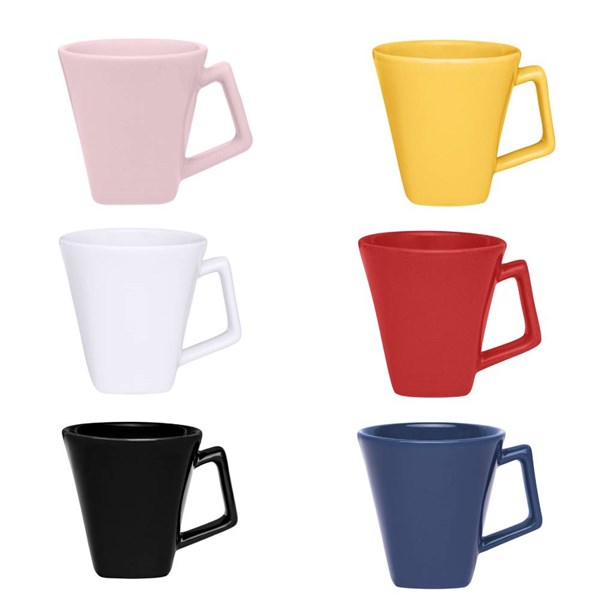 Caneca De Porcelana Multicolor Quartier 220ml