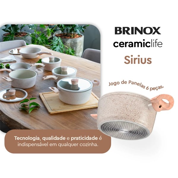 CONJUNTO PANELAS 6PCS SIRIUS C/INDUÇAO-VAN