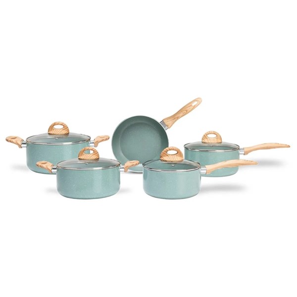 Conjunto de Panelas Brinox Botanika 5 Peças – Indução (Verde)