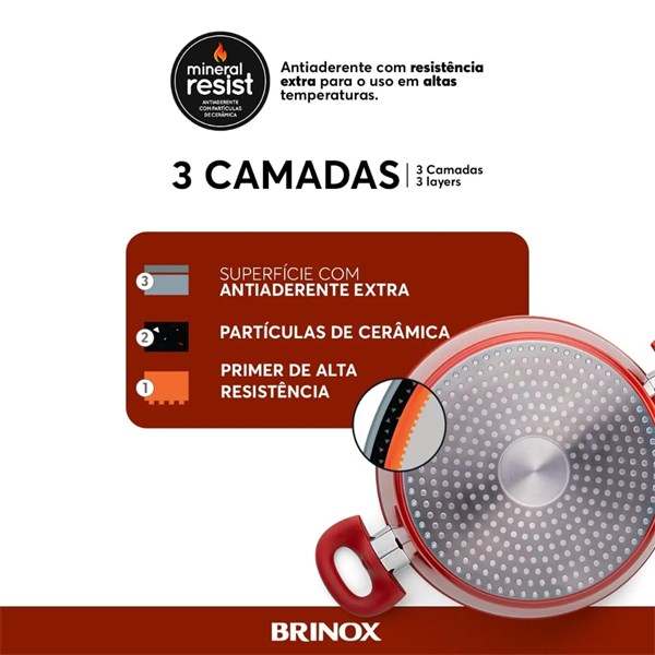 CONJUNTO  PANELAS 5PCS  OPTIMA C/INDUÇAO