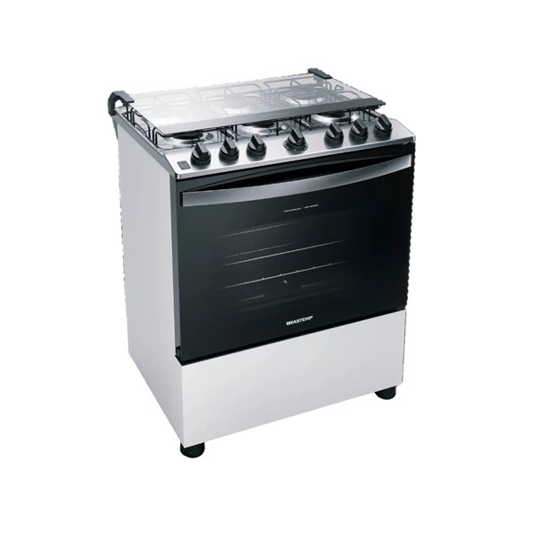 Fogão Brastemp 6 Bocas Branco - Bivolt Automático 6 Queimadores potente