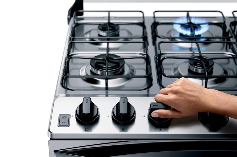 Fogão Brastemp 6 Bocas Branco - Bivolt Automático 6 Queimadores potente