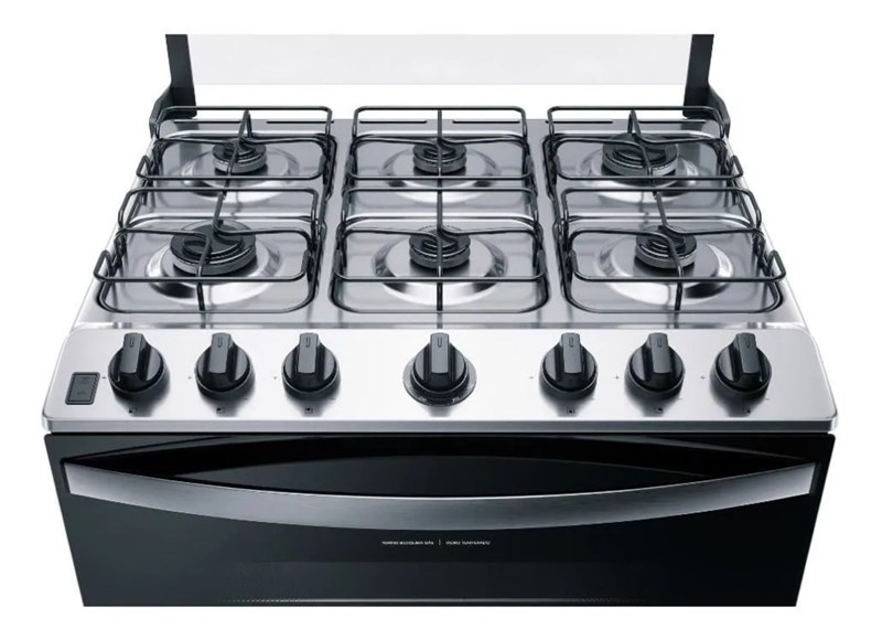 Fogão Brastemp 6 Bocas Branco - Bivolt Automático 6 Queimadores potente