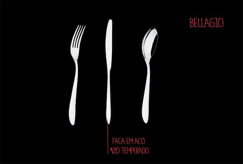 Faqueiro Brinox Bellagio 90 Peças Aço Inoxidável