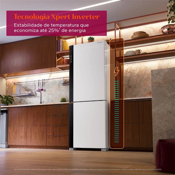 Geladeira Brastemp Frost Free 500L – Branca  Máxima Eficiência Energética e Espaço Inteligente