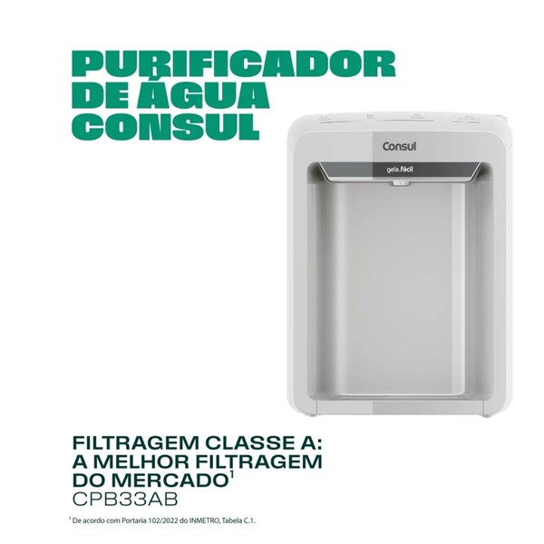 Purificador de Água Consul Eletrônico com Refrigeração Água Pura, Gelada  e com Máxima Proteção para sua Família!