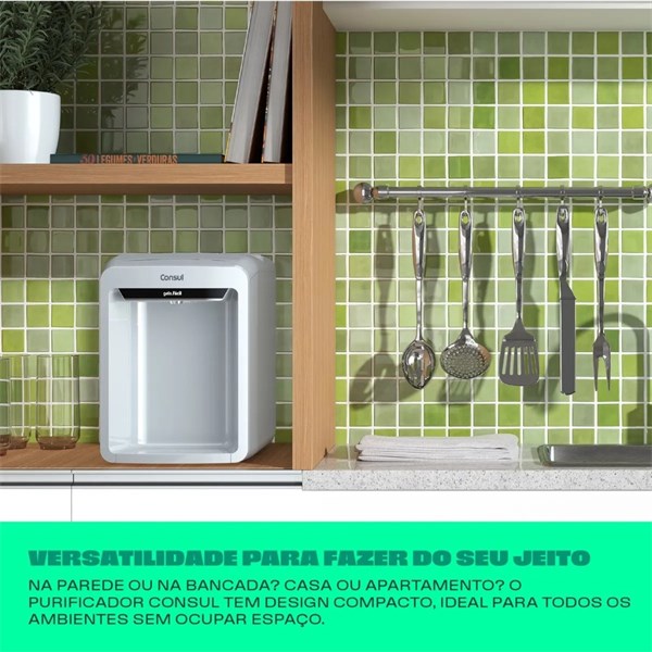 Purificador de Água Consul Eletrônico com Refrigeração Água Pura, Gelada  e com Máxima Proteção para sua Família!