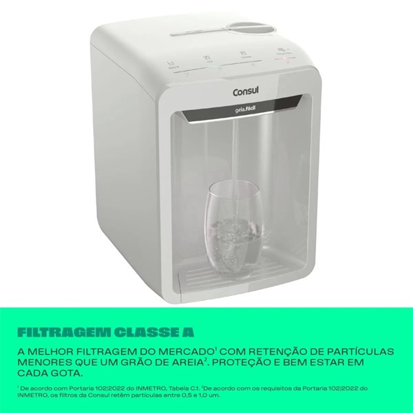 Purificador de Água Consul Eletrônico com Refrigeração Água Pura, Gelada  e com Máxima Proteção para sua Família!