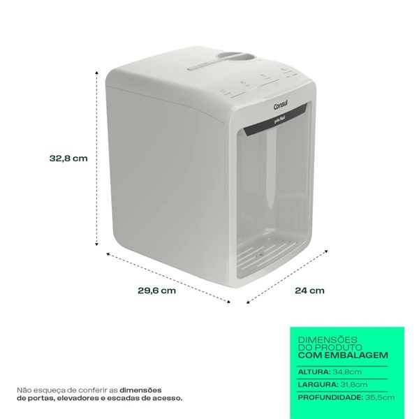Purificador de Água Consul Eletrônico com Refrigeração Água Pura, Gelada  e com Máxima Proteção para sua Família!