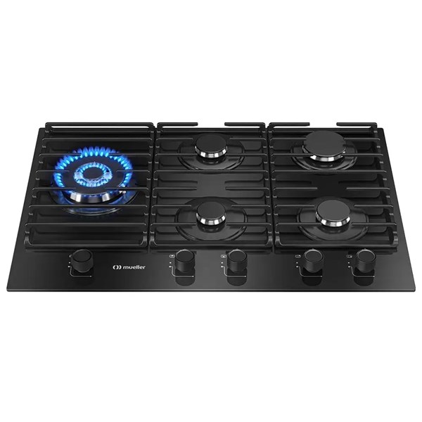 Cooktop Mueller 5 Bocas Tripla Chama MCG5BM: Potência e Design Premium