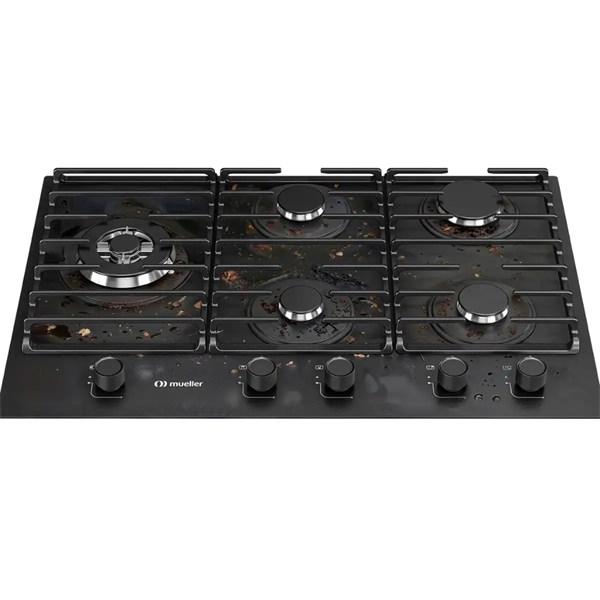Cooktop Mueller 5 Bocas Tripla Chama MCG5BM: Potência e Design Premium