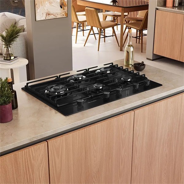 Cooktop Mueller 5 Bocas Tripla Chama MCG5BM: Potência e Design Premium