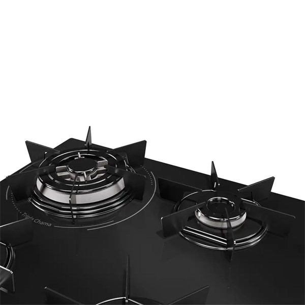Cooktop Mueller 4 Bocas MCG4BC – Potência Tripla Chama e Design em Vidro