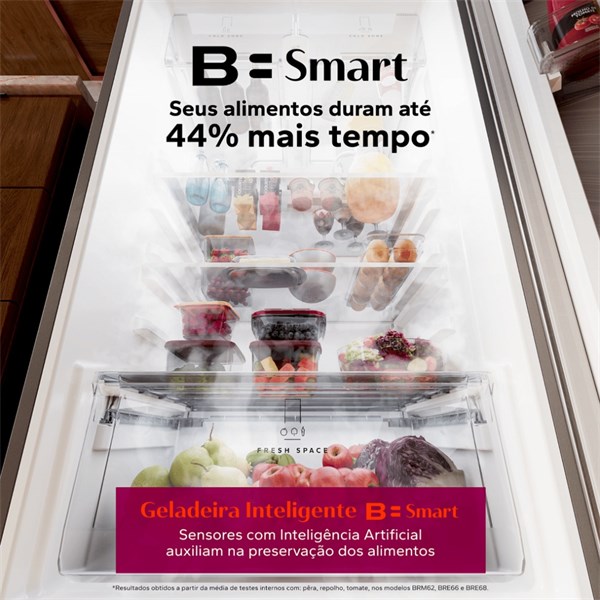 Geladeira Brastemp Frost Free B=Smart Xpert Inverter – Branca com Painel Touch