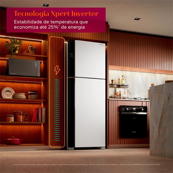 Geladeira Brastemp Frost Free B=Smart Xpert Inverter – Branca com Painel Touch