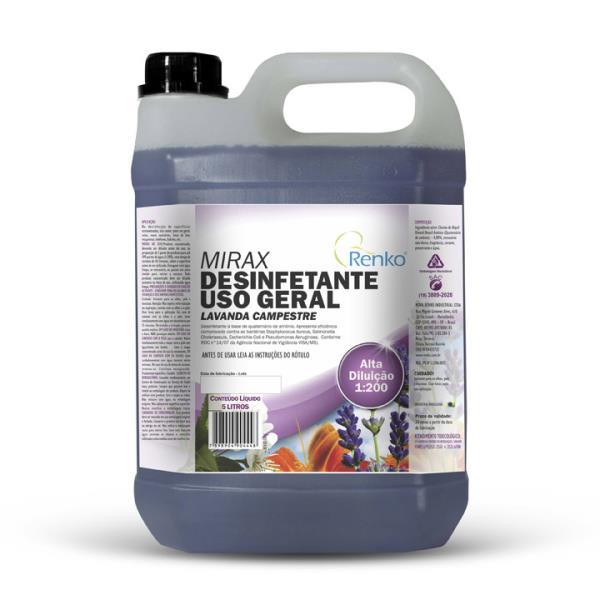 MIRAX DESINFETANTE LAVANDA CAMPESTRE 1/200 5L