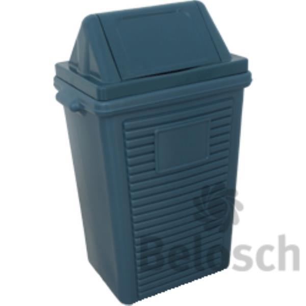 LIXEIRA BASCULANTE CINZA 100L