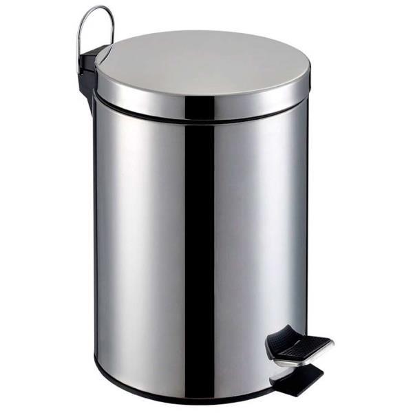 LIXEIRA INOX C/ PEDAL 12L