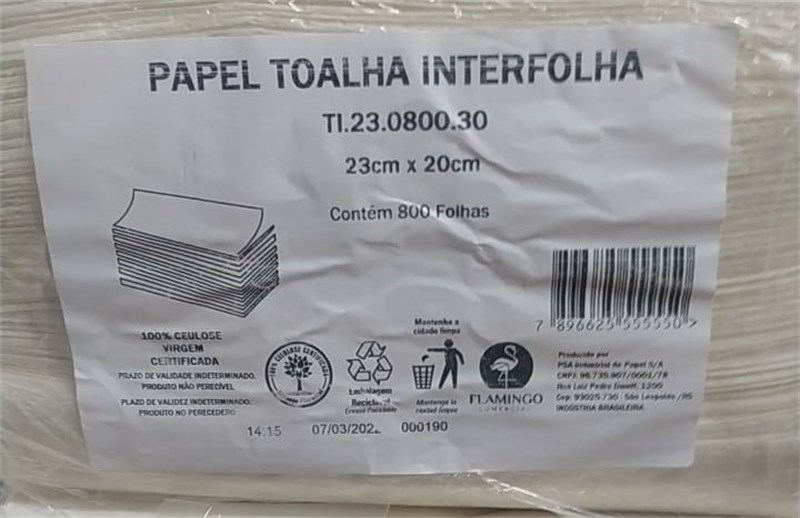P.T. INTERFOLHAS ECO 23X20 C/ 2400 FOLHAS