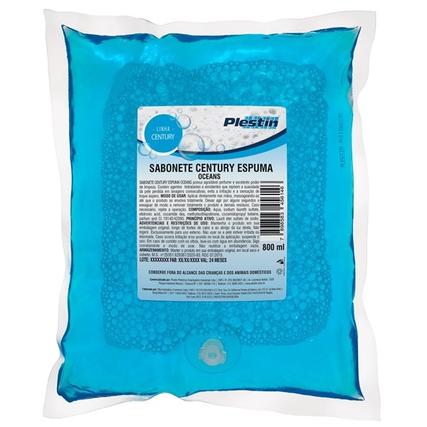 REFIL SABONETE ESPUMA OCEAN CLEANPEL/POP 800ML