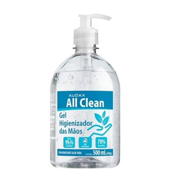 ALCOOL GEL 70 SEM PERFUME 500ML