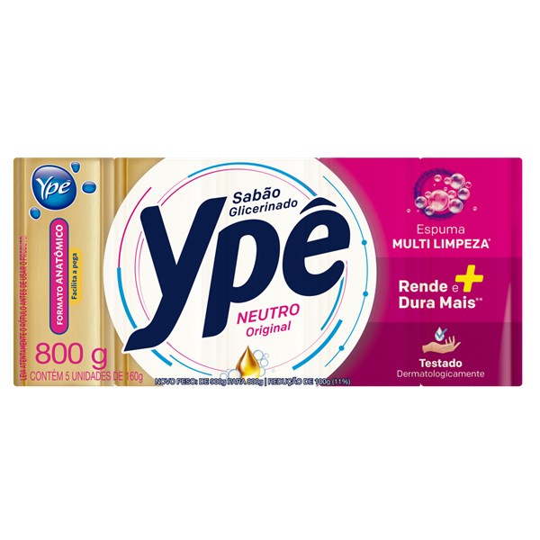 SABAO EM BARRA NEUTRO YPE 5X180GR