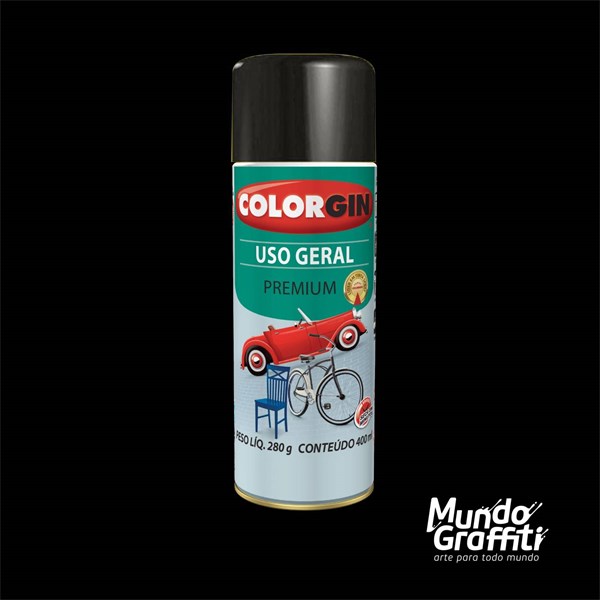TINTA SPRAY PRETO FOSCO 400ML