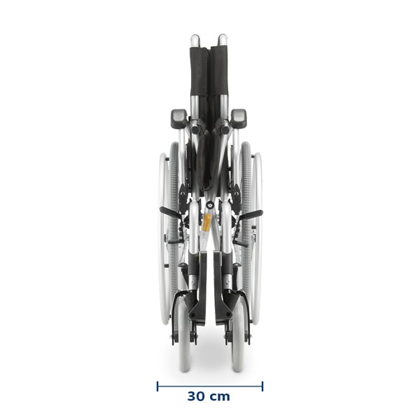 CADEIRA DE RODAS EM ALUMINIO DOBRAVEL ATÉ 120Kg D600 - DELLAMED