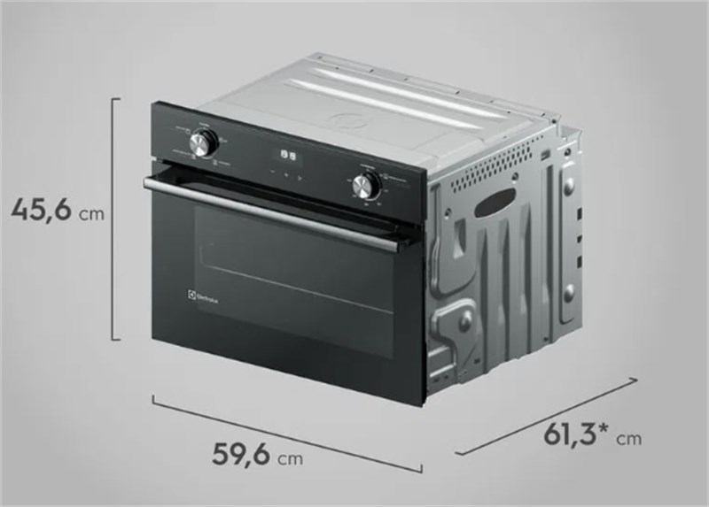 Forno de Embutir Electrolux Elétrico 50L Efficient com PerfectCook360 Preto - (OE4EH)