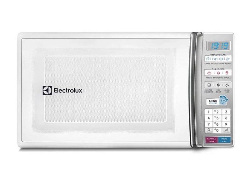 Micro-ondas Electrolux 27L Branco com 55 receitas pré-programadas e Função Tira Odor-MB37R - 220V