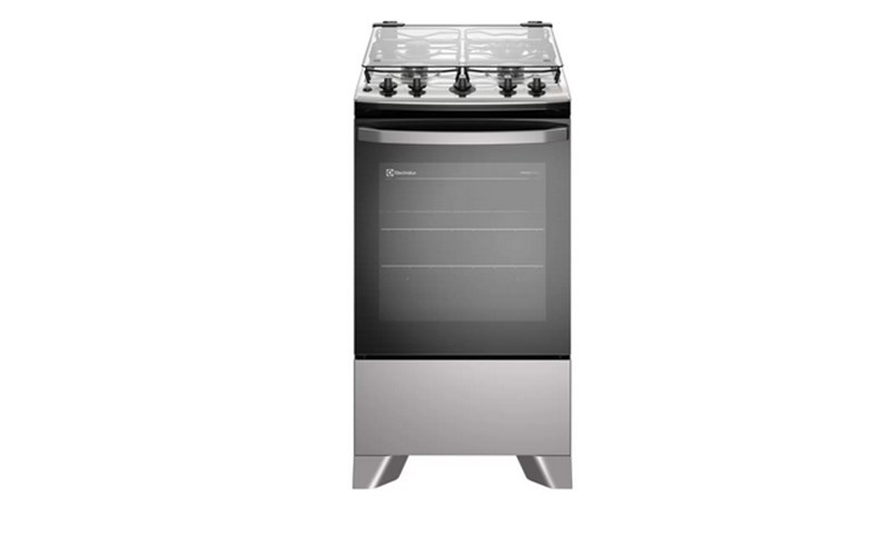 Fogão 4 Bocas Electrolux Prata Acendimento Automático Efficient com PerfectCook FE4IS