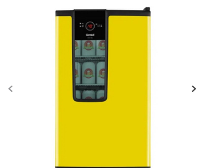 Cervejeira Frost Free 1 Porta 82 Litros Amarela Consul - 127v