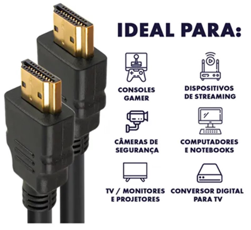 Cabo Hdmi 10 Metros Full Hd 2.0 4K
