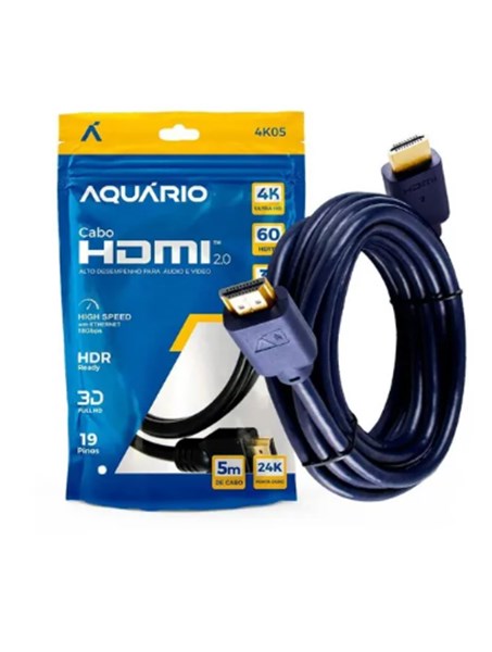 Cabo Hdmi 05 Metros Full Hd 2.0 4K