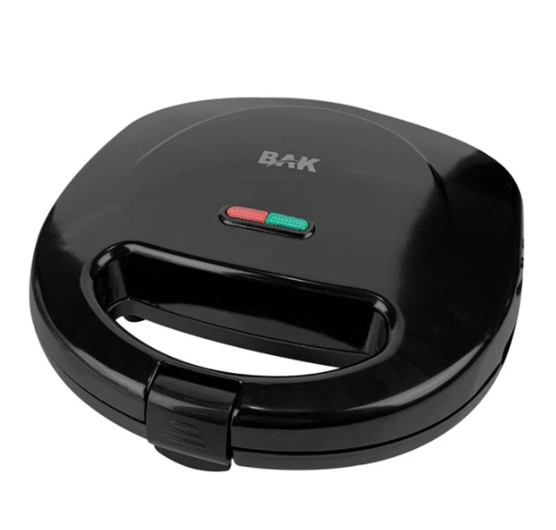 Sanduicheira Fast Grill  Preta 750W - Antiaderente 110V - BAK