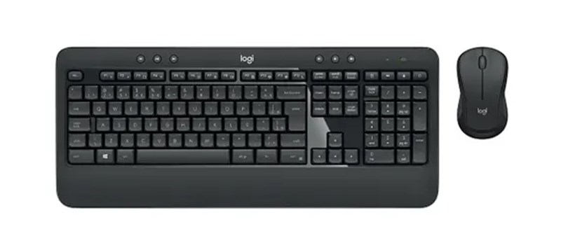 Kit Teclado e Mouse Sem Fio Logitech MK540, Preto
