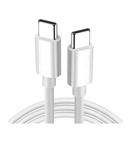 Cabo Carregador Tipo C X Tipo C Branco - 1 Metro