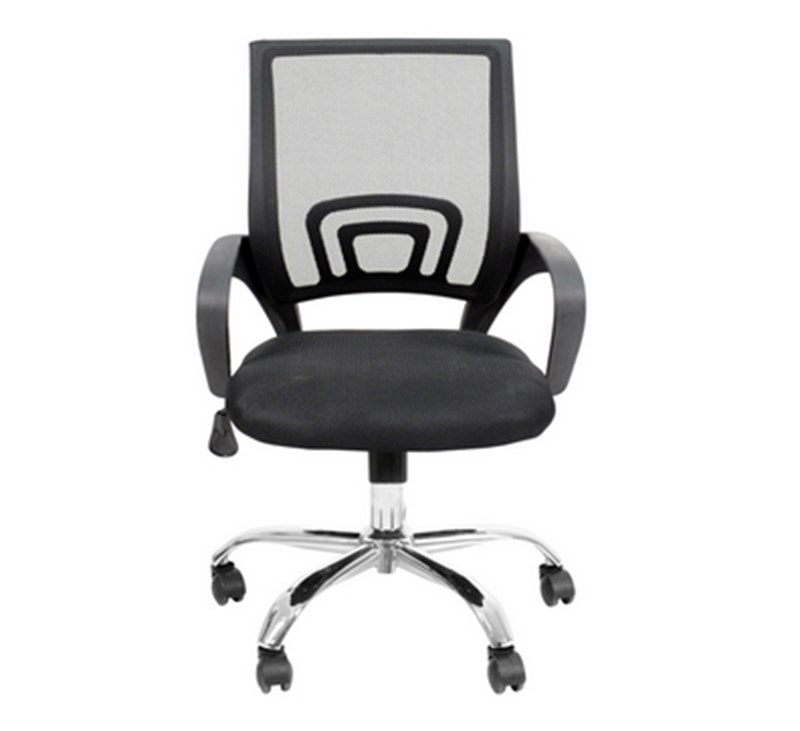 Cadeira De Escritorio Giratória Com Braço Aço