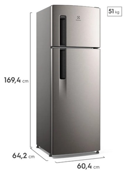 Geladeira Electrolux Frost Free 310L Duplex Cor Inox TF39S 110V